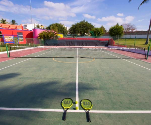 Cancha de tenis premium